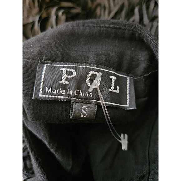 2/$35- POL Black Chic Fringe Flapper Coastal Cowgirl Festival Mini Skirt Women S - Picture 6 of 8